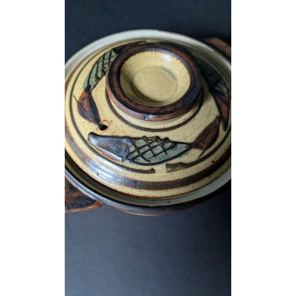 Vtg Otagiri Stoneware Individual Soup/Casserole Lidded Bowls Set of 2 - Picture 5 of 8